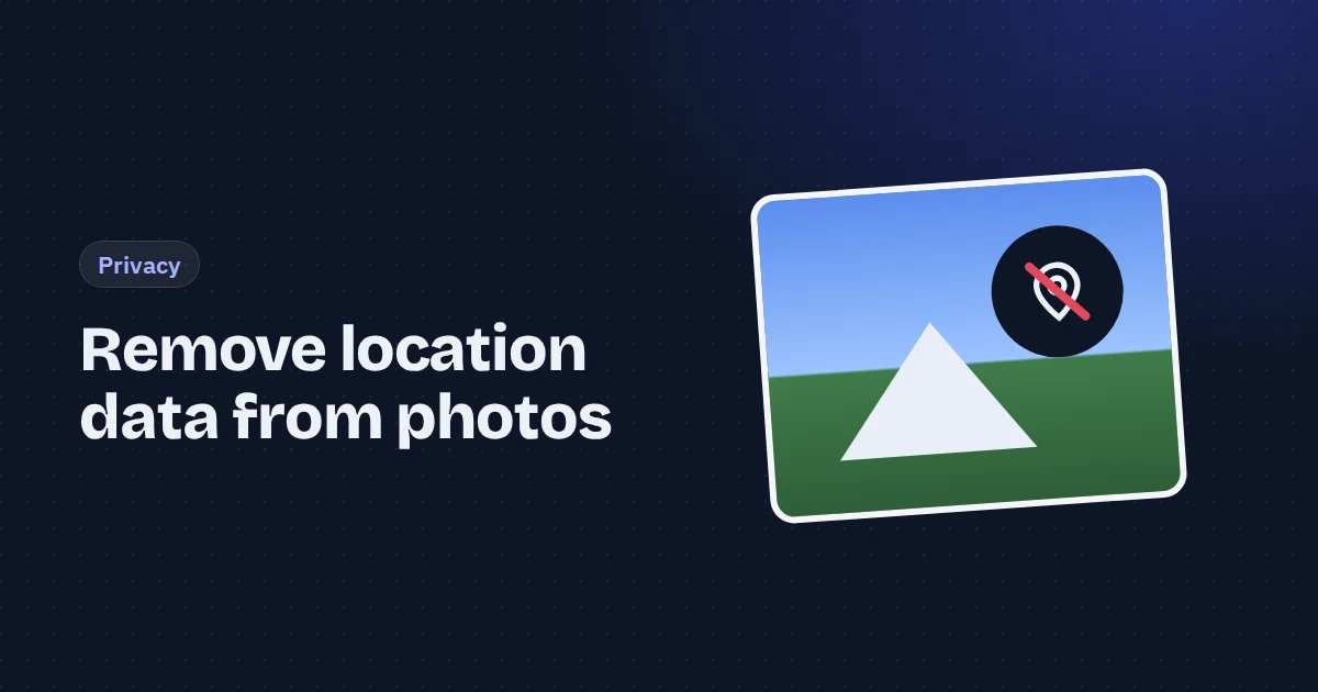 A photo card with a map pin crossed out